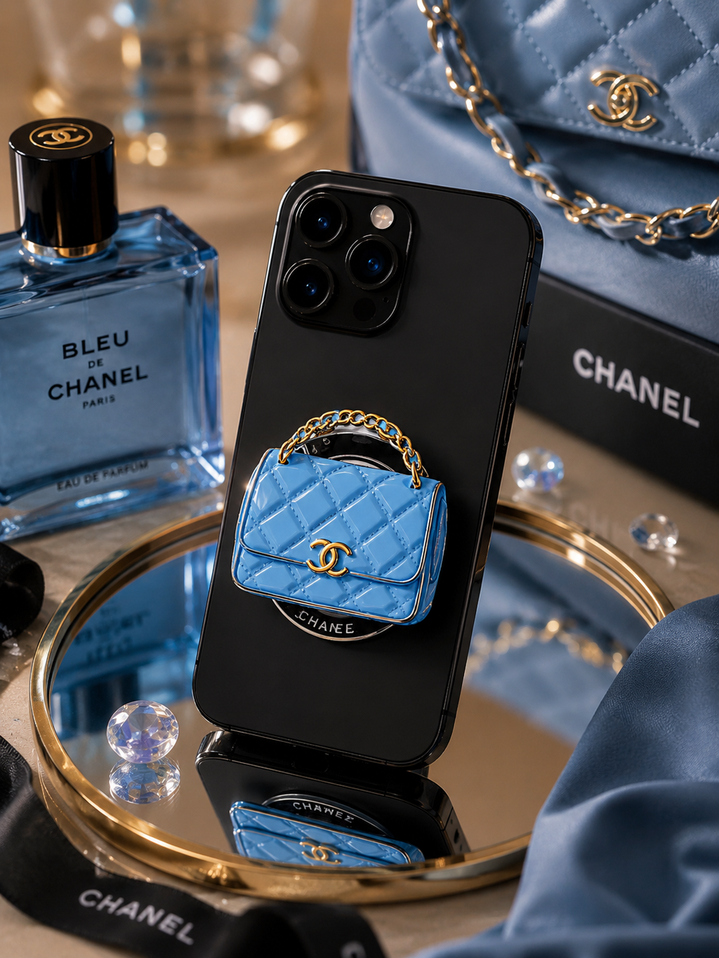 SUPPORT BLEU POUDRÉ